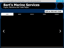 Tablet Screenshot of bartsmarine.com